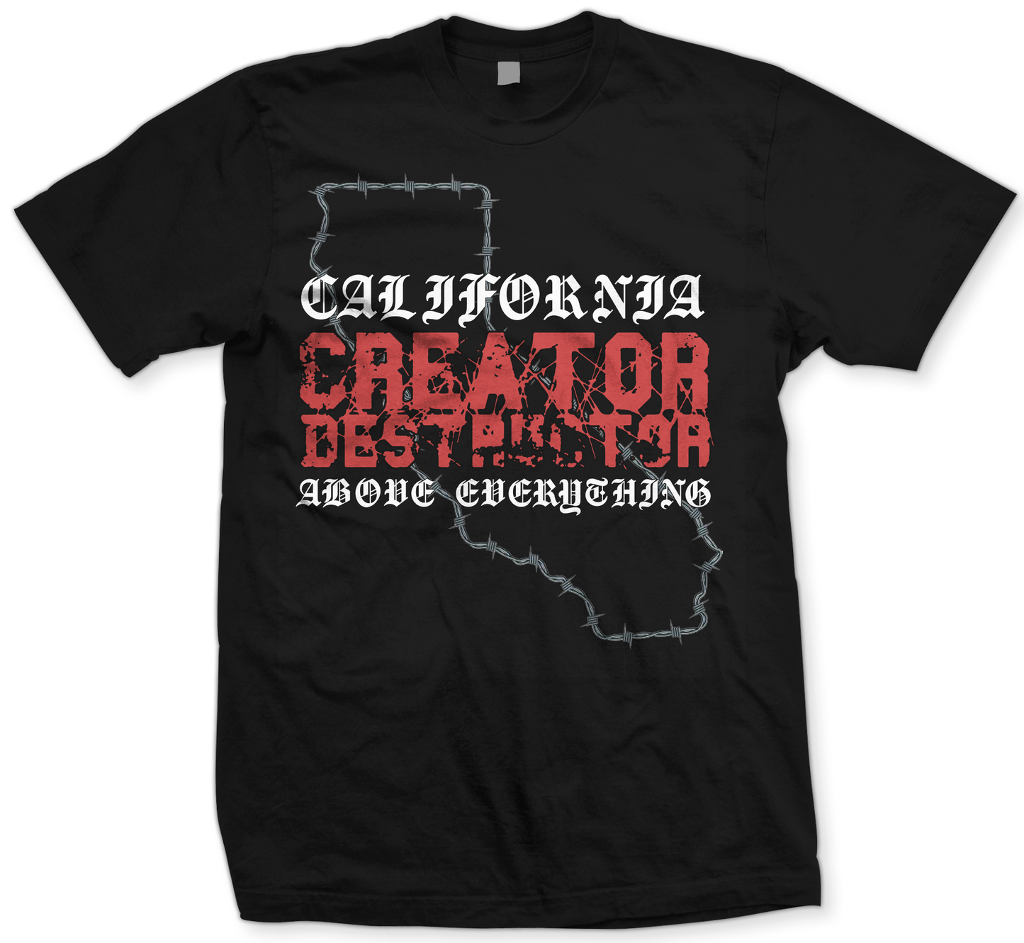 Creator-Destructor Records "California Above Everything" T-Shirt