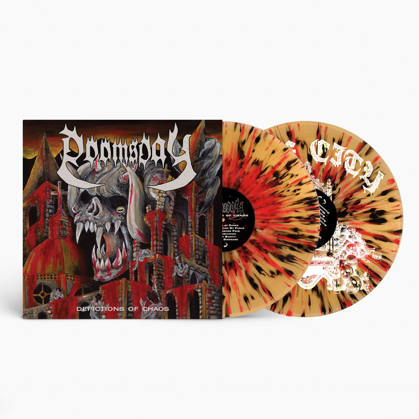 DOOMSDAY "Depictions of Chaos" 12" EP (Beer w/ Splatter)