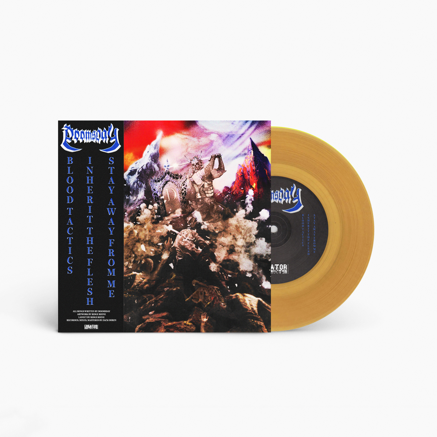 PREORDER:  Doomsday "Doomsday" 7" (Gold Vinyl)