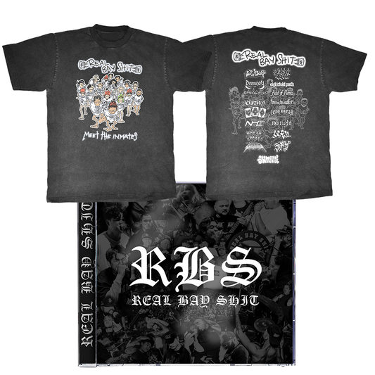 PREORDER: REAL BAY SHIT - T-Shirt / CD Bundle