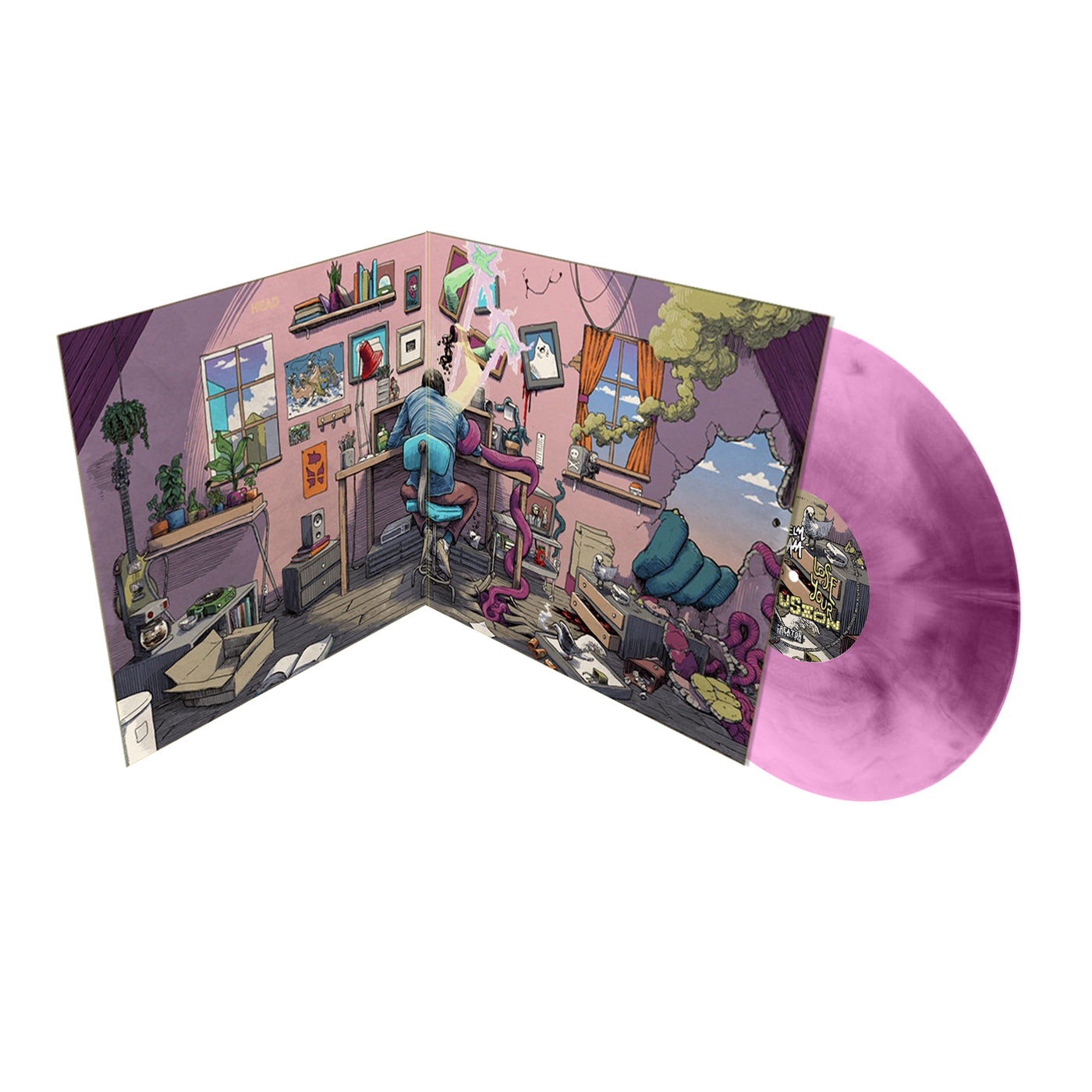A Wilhelm Scream "Lose Your Delusion" (Purple & White Marble) (2nd Pressing)