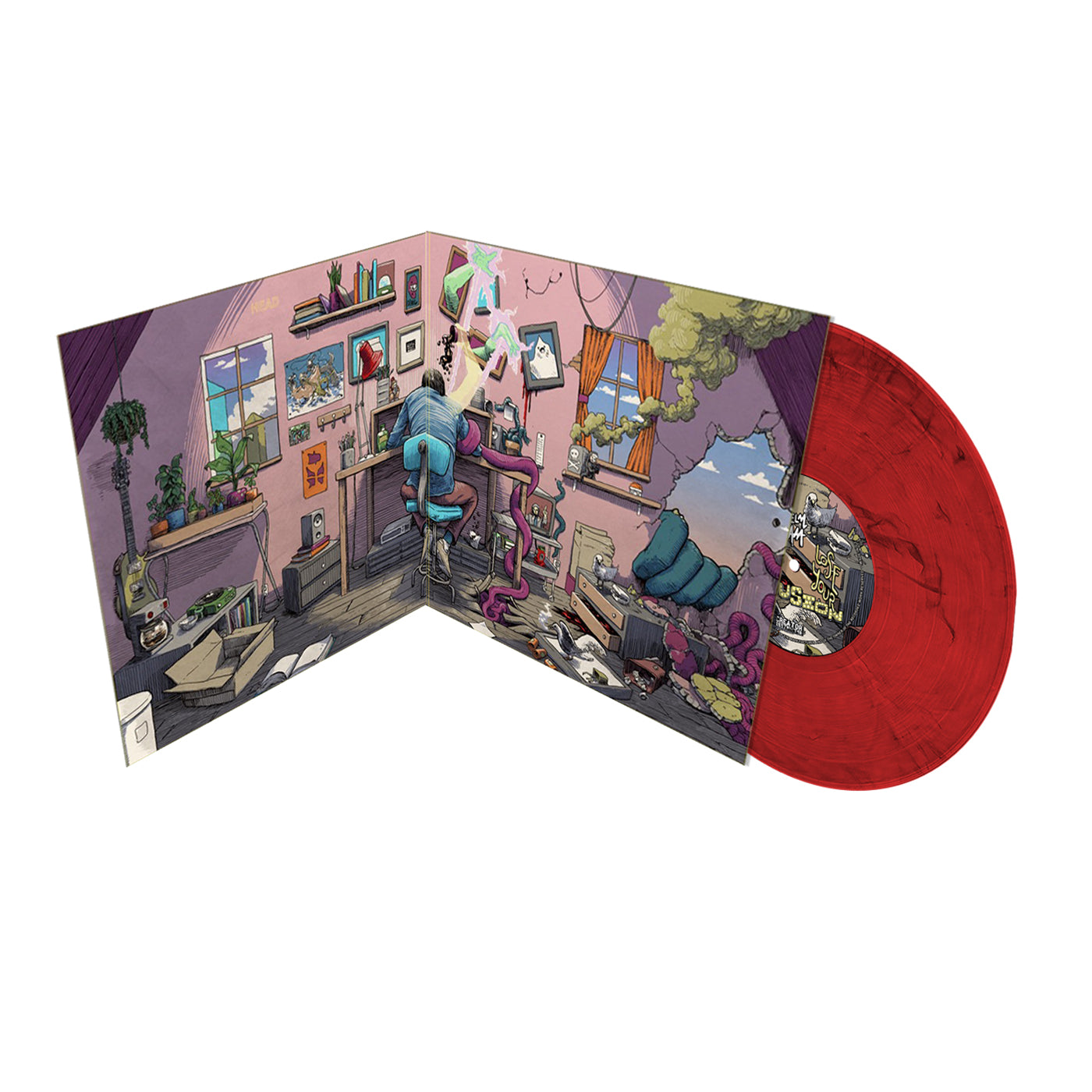 A Wilhelm Scream "Lose Your Delusion" LP (Blood Red w/ Black Smoke) (2nd Pressing)