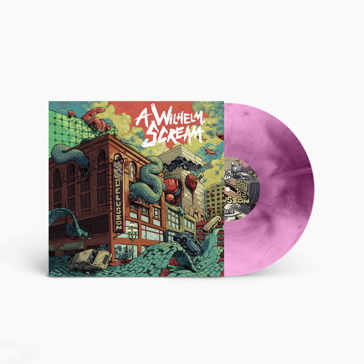 A Wilhelm Scream "Lose Your Delusion" (Purple & White Marble) (2nd Pressing)