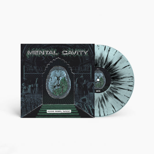 Mental Cavity "Mass Rebel Infest" LP (Blue w/ Black Splatter)