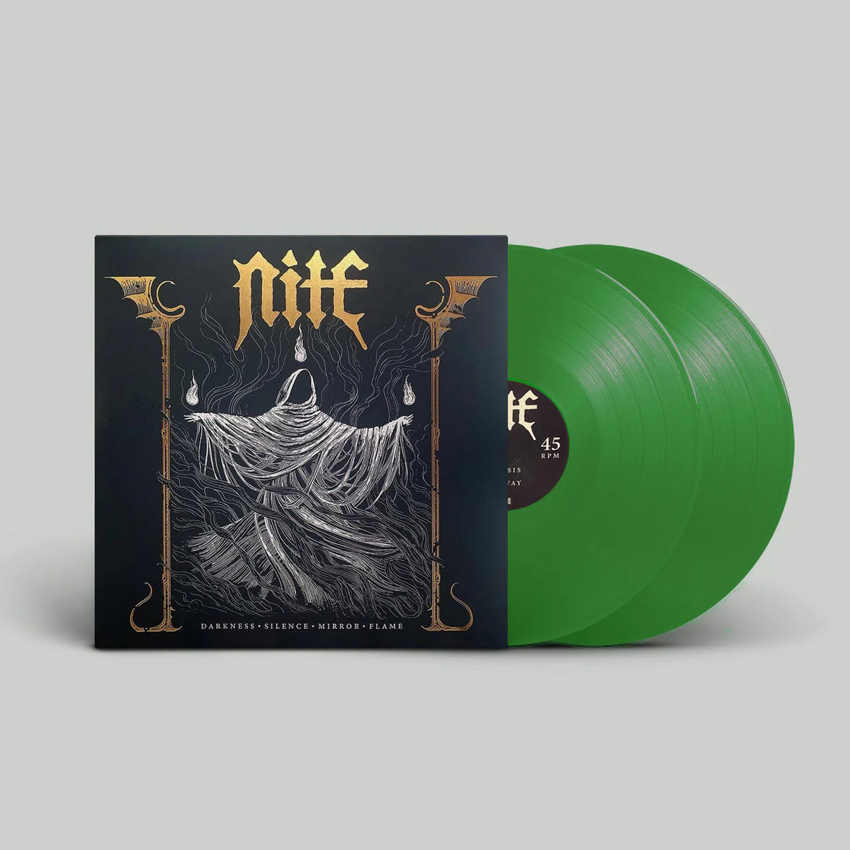 NITE "Darkness Silence Mirror Flame" 2LP (3rd Pressing / Neon Green)