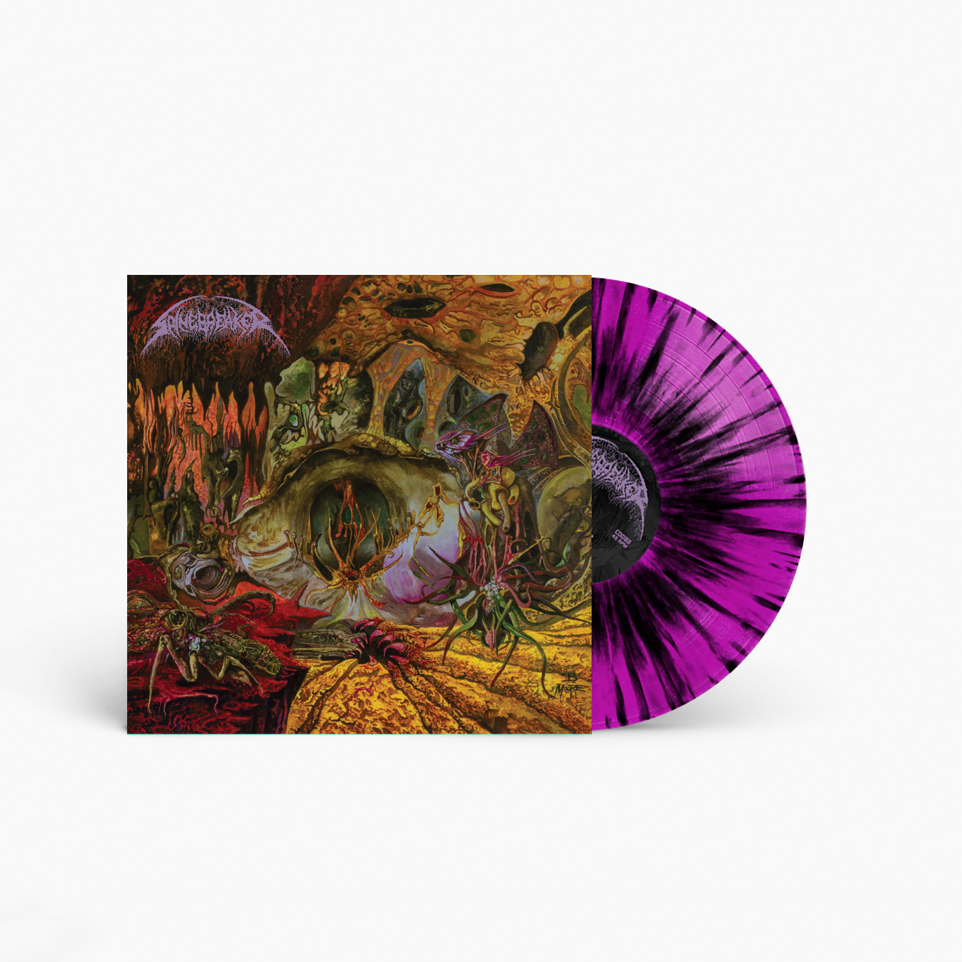 Spinebreaker "Cavern of Inoculated Cognition" 12" EP (Purple w/ Black Splatter)